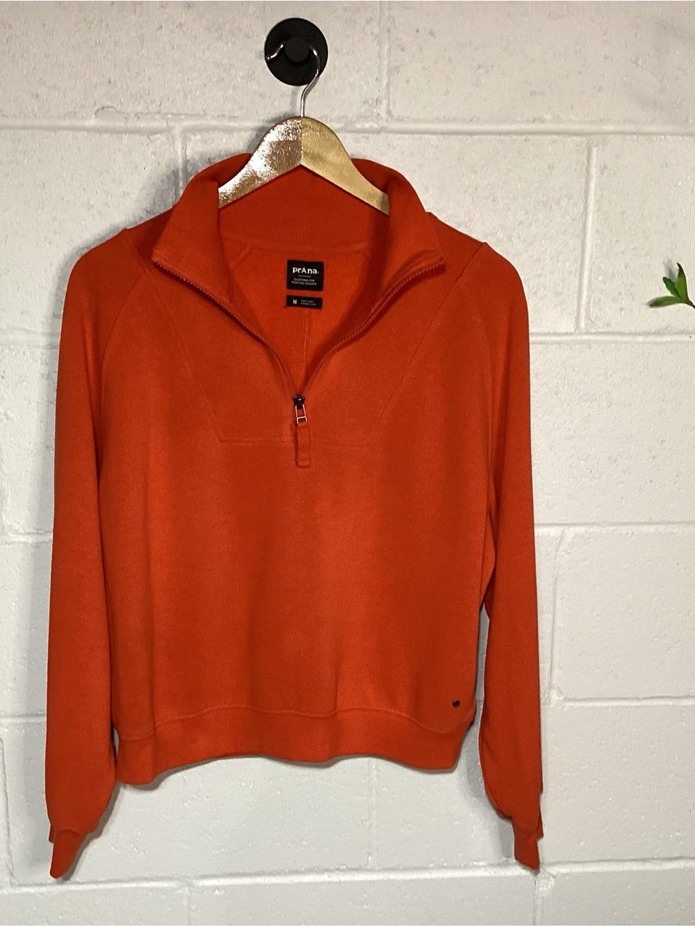 Prana Orange Quarter-Zip Pullover Sweater | Cute for Fall!